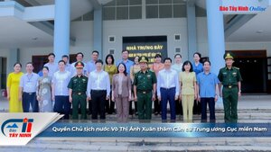 Quyền Chủ tịch nước Võ Thị Ánh Xuân thăm Khu di tích Căn cứ Trung ương Cục miền Nam