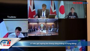 G7 kêu gọi ngừng leo thang căng thẳng ở Trung Đông
