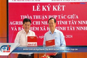 BHXH tỉnh và Agribank Tây Ninh ký kết thoả thuận hợp tác