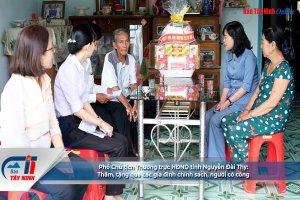Phó Chủ tịch Thường trực HĐND tỉnh Nguyễn Đài Thy: Thăm, tặng quà các gia đình chính sách, người có công