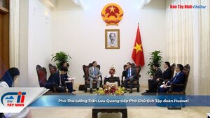 Phó Thủ tướng Trần Lưu Quang tiếp Phó Chủ tịch Tập đoàn Huawei