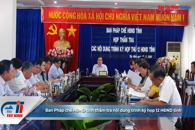 Ban Pháp chế HĐND tỉnh thẩm tra nội dung trình kỳ họp 12 HĐND tỉnh