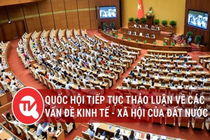 [Trực tiếp] Quốc hội tiếp tục thảo luận về các vấn đề kinh tế - xã hội của đất nước