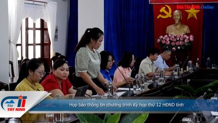 Họp báo thông tin chương trình Kỳ họp thứ 12 HĐND tỉnh