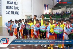 Khai mạc Giải Bóng đá nhi đồng Truyền hình Tây Ninh- Cúp Tân Nhiên năm 2024