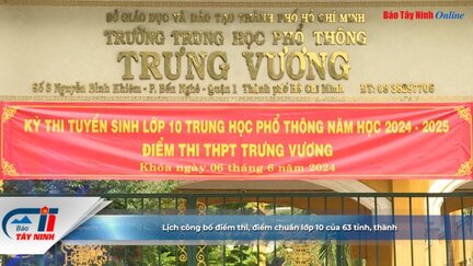 Lịch công bố điểm thi, điểm chuẩn lớp 10 của 63 tỉnh, thành