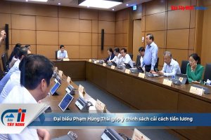 Đại biểu Phạm Hùng Thái góp ý chính sách cải cách tiền lương