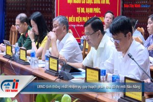 UBND tỉnh thống nhất nhiệm vụ quy hoạch phân khu đô thị mới Bàu Năng