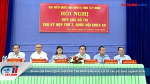 Đoàn đại biểu Quốc hội tỉnh Tây Ninh tiếp xúc cử tri các sở, ban, ngành tỉnh