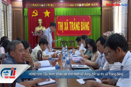 HĐND tỉnh Tây Ninh: Khảo sát tình hình sử dụng đất tại thị xã Trảng Bàng