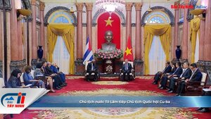 Chủ tịch nước Tô Lâm tiếp Chủ tịch Quốc hội Cu-ba
