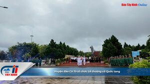 Huyện đảo Cô Tô tổ chức Lễ thượng cờ Quốc tang