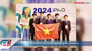 Việt Nam giành 5 Huy chương Vàng và Bạc Olympic Vật lý quốc tế