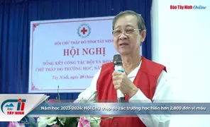 Năm học 2023-2024: Hội Chữ thập đỏ các trường học hiến hơn 2.800 đơn vị máu