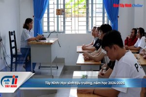 Tây Ninh: Học sinh tựu trường, năm học 2024-2025