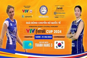 Trực tiếp: Expressway (Hàn Quốc)-Kuanysh (Kazakhstan)|VTV Ferroli Cup 2024