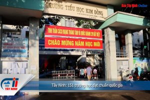 Tây Ninh: 151 trường học đạt chuẩn quốc gia