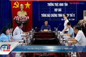 Họp báo thông tin chương trình kỳ họp thứ 15 HĐND tỉnh