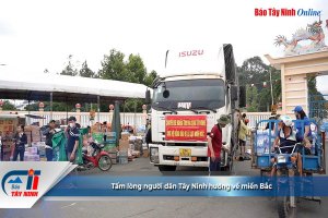 Tấm lòng người dân Tây Ninh hướng về miền Bắc