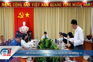 Ban Chỉ đạo phòng, chống tham nhũng, tiêu cực tỉnh họp phiên thứ 10