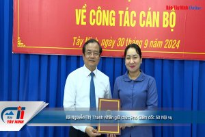 Bà Nguyễn Thị Thanh Nhàn giữ chức Phó Giám đốc Sở Nội vụ