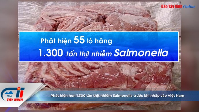 Phát hiện hơn 1.300 tấn thịt nhiễm Salmonella trước khi nhập vào Việt Nam