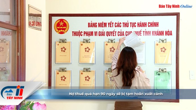 Nợ thuế quá hạn 90 ngày sẽ bị tạm hoãn xuất cảnh