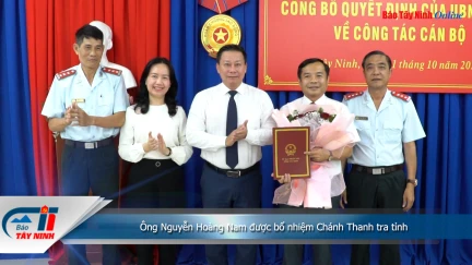 Ông Nguyễn Hoàng Nam được bổ nhiệm Chánh Thanh tra tỉnh