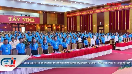 Công tác Hội và phong trào thanh niên tỉnh Tây Ninh, nhiệm kỳ 2019 – 2024 đạt nhiều kết quả nổi bật