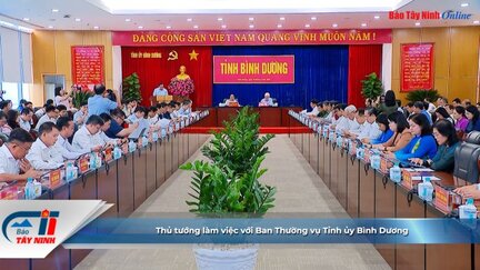 Thủ tướng làm việc với Ban Thường vụ Tỉnh ủy Bình Dương