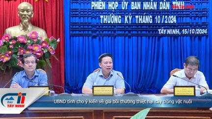 UBND tỉnh cho ý kiến về giá bồi thường thiệt hại cây trồng vật nuôi