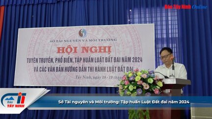 Sở Tài nguyên và Môi trường: Tập huấn Luật Đất đai năm 2024