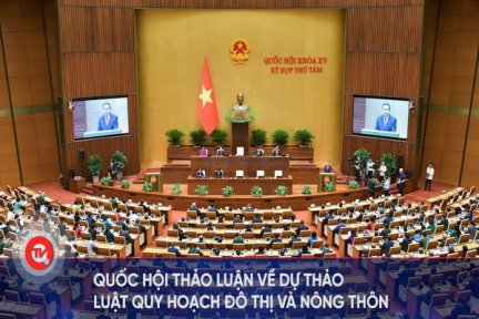 Trực tiếp-Quốc hội thảo luận về dự thảo Luật Quy hoạch đô thị và nông thôn