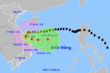 [Trực tiếp] Bão số 6 (Trami) giật cấp 12 đang tiến sát Đà Nẵng, Quảng Trị - Quảng Ngãi có mưa lớn