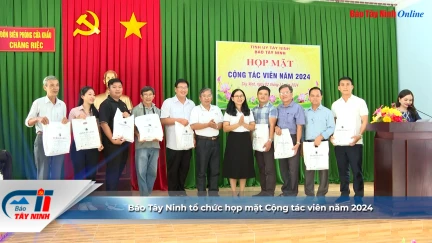 Báo Tây Ninh tổ chức họp mặt Cộng tác viên năm 2024