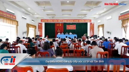 Đại biểu HĐND hai cấp tiếp xúc cử tri xã Tân Bình