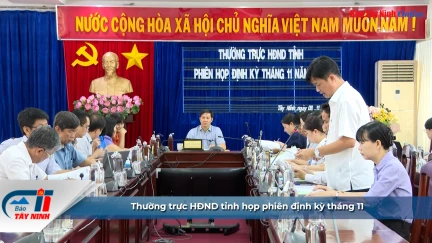 Thường trực HĐND tỉnh họp phiên định kỳ tháng 11