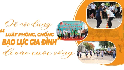 Để nội dung Luật phòng, chống bạo lực gia đình đi vào cuộc sống