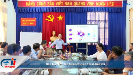 Báo Tây Ninh tập huấn chuyển đổi số báo chí