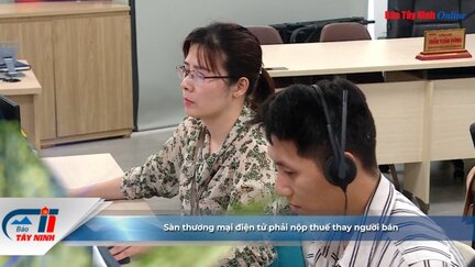 Sàn thương mại điện tử phải nộp thuế thay người bán