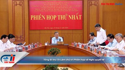 Tổng Bí thư Tô Lâm chủ trì Phiên họp về Nghị quyết 18