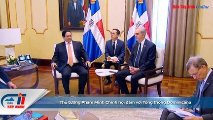 Thủ tướng Phạm Minh Chính hội đàm với Tổng thống Dominicana