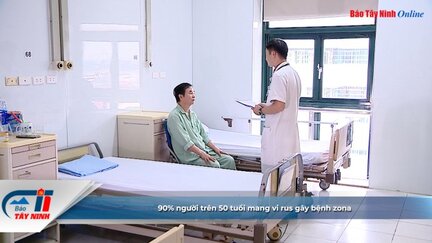 90% người trên 50 tuổi mang vi rus gây bệnh zona