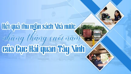 Kết quả thu ngân sách Nhà nước những tháng cuối năm của Cục Hải quan Tây Ninh