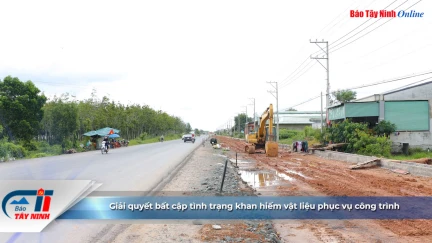 Giải quyết bất cập tình trạng khan hiếm vật liệu phục vụ công trình