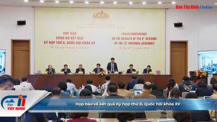 Họp báo về kết quả Kỳ họp thứ 8, Quốc hội khóa XV