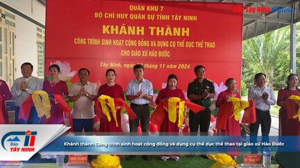 Khánh thành Công trình sinh hoạt cộng đồng và dụng cụ thể dục thể thao tại giáo xứ Hảo Đước