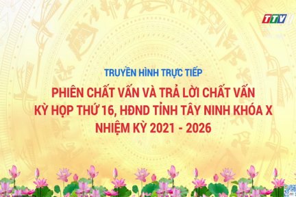 Kỳ họp thứ 16, HĐND tỉnh khóa X: Tiến hành phiên chất vấn và trả lời chất vấn