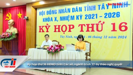 Kỳ họp thứ 16 HĐND tỉnh: Các sở, ngành trình 22 dự thảo nghị quyết