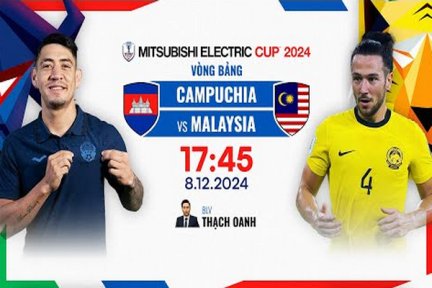 Live: Campuchia-Malaysia | Asean Mitsubishi Electric Cup 2024